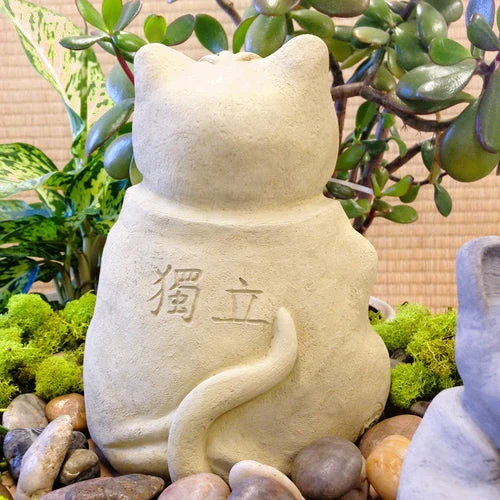 Garden Cat Meditation Statue - Image 5