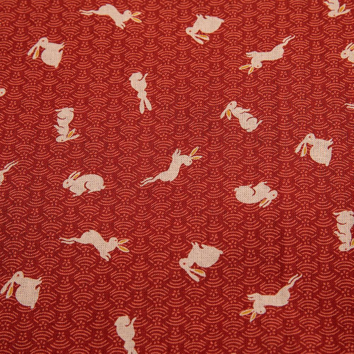 J-Life Usagi "Bunny" Red Buckwheat Hull Pillow - Image 4