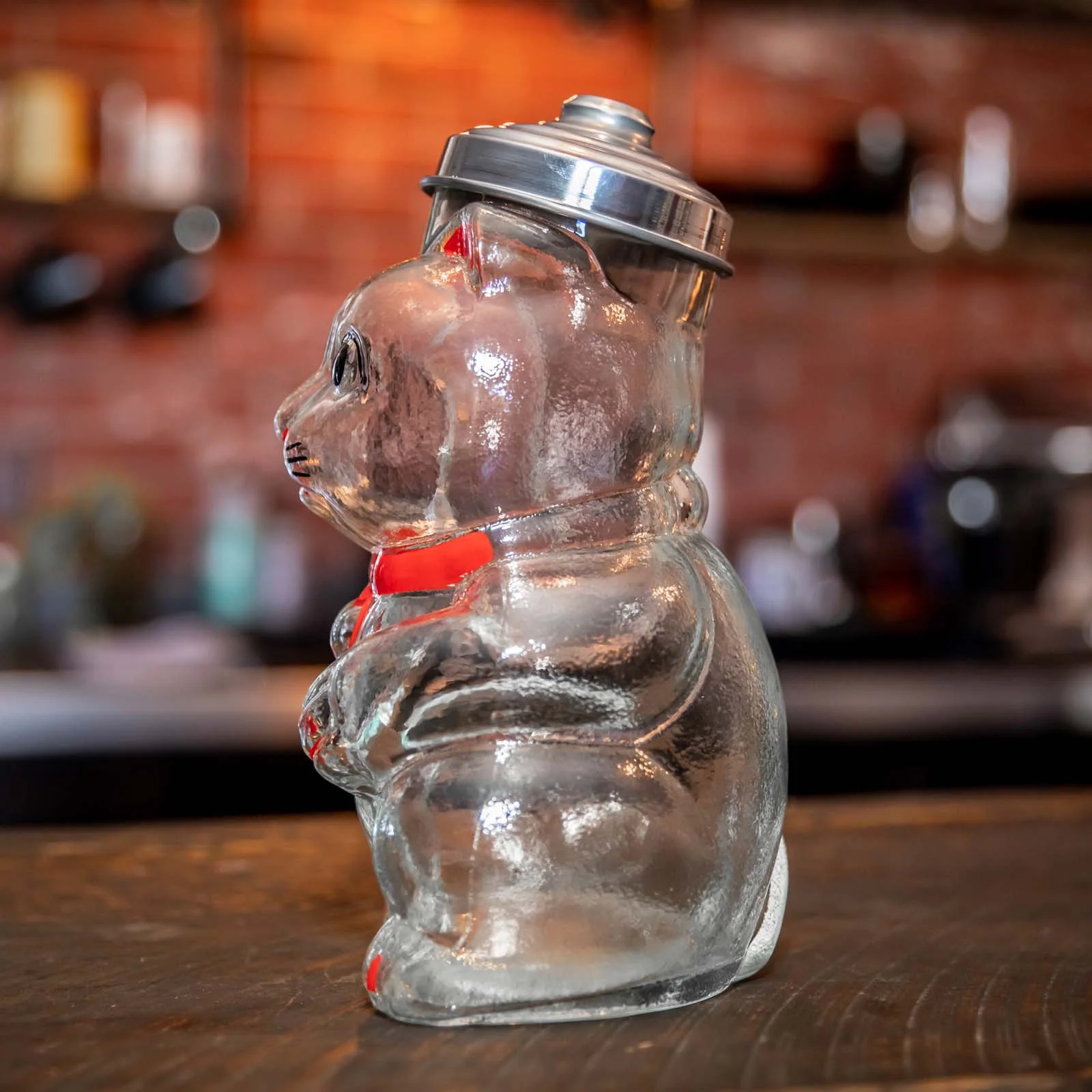 Glass Maneki Neko Jar - Image 5