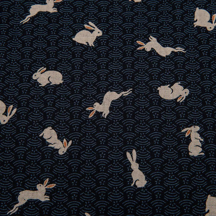 Usagi Navy Throw Pillow - Image 5